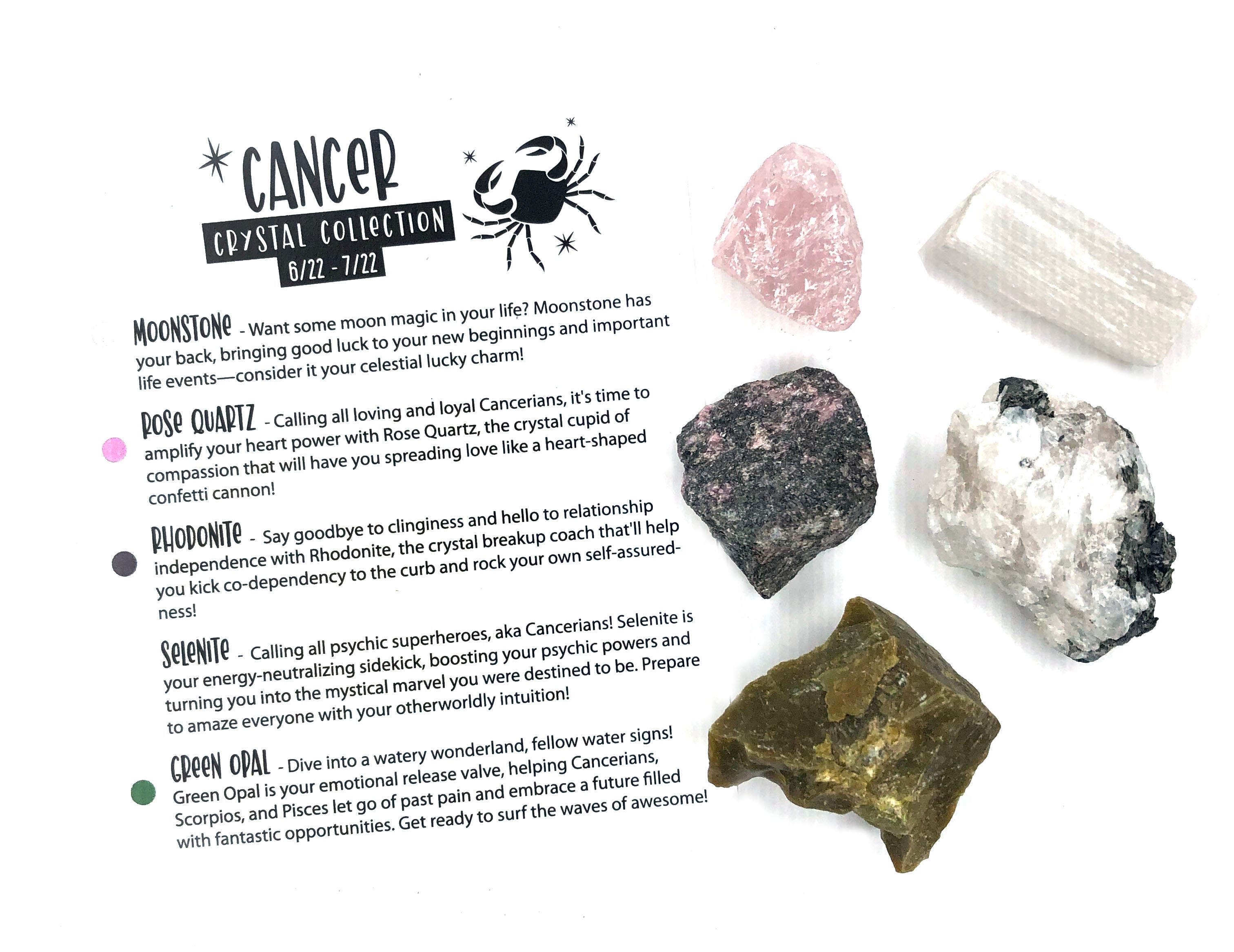CANCER Crystal Collection