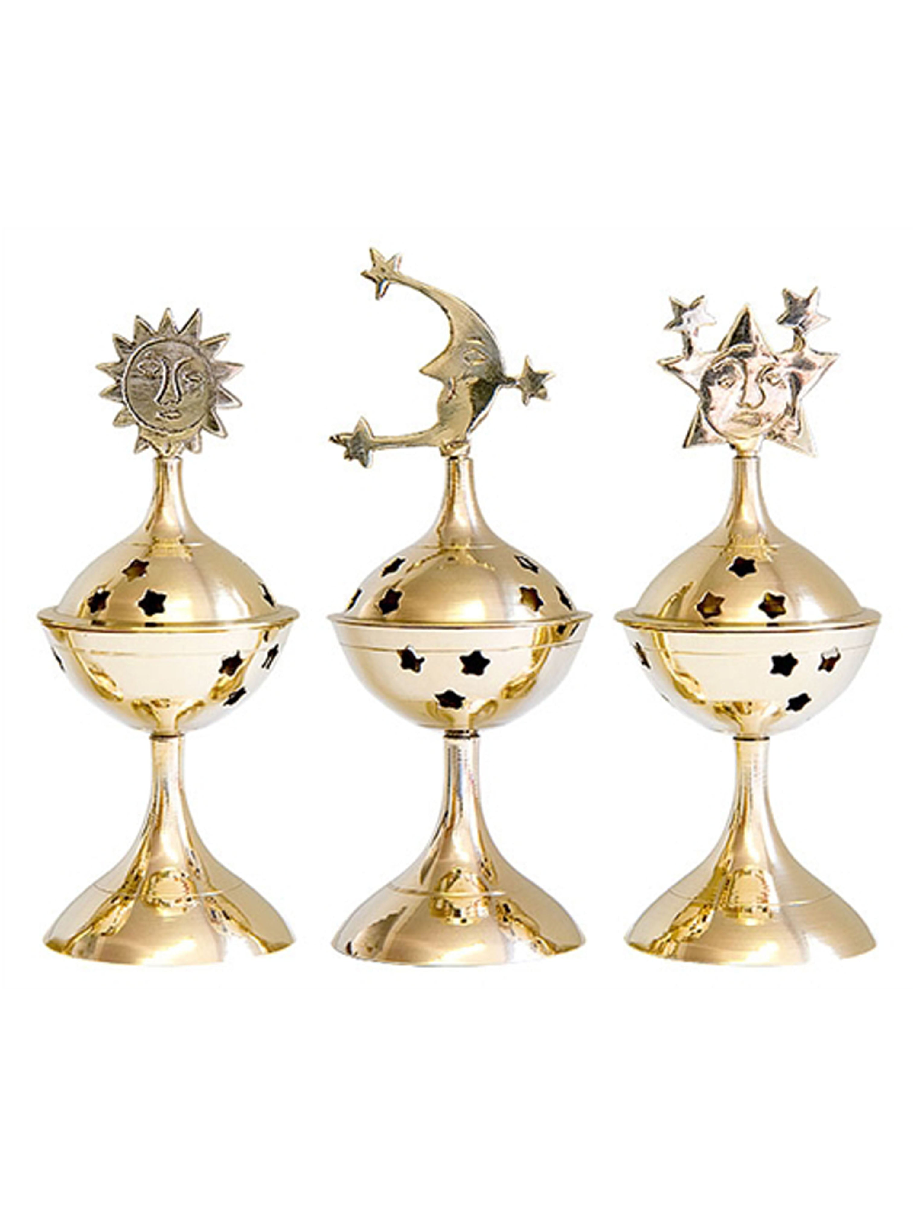 Celestial Brass Burner (Sun / Moon / Star)