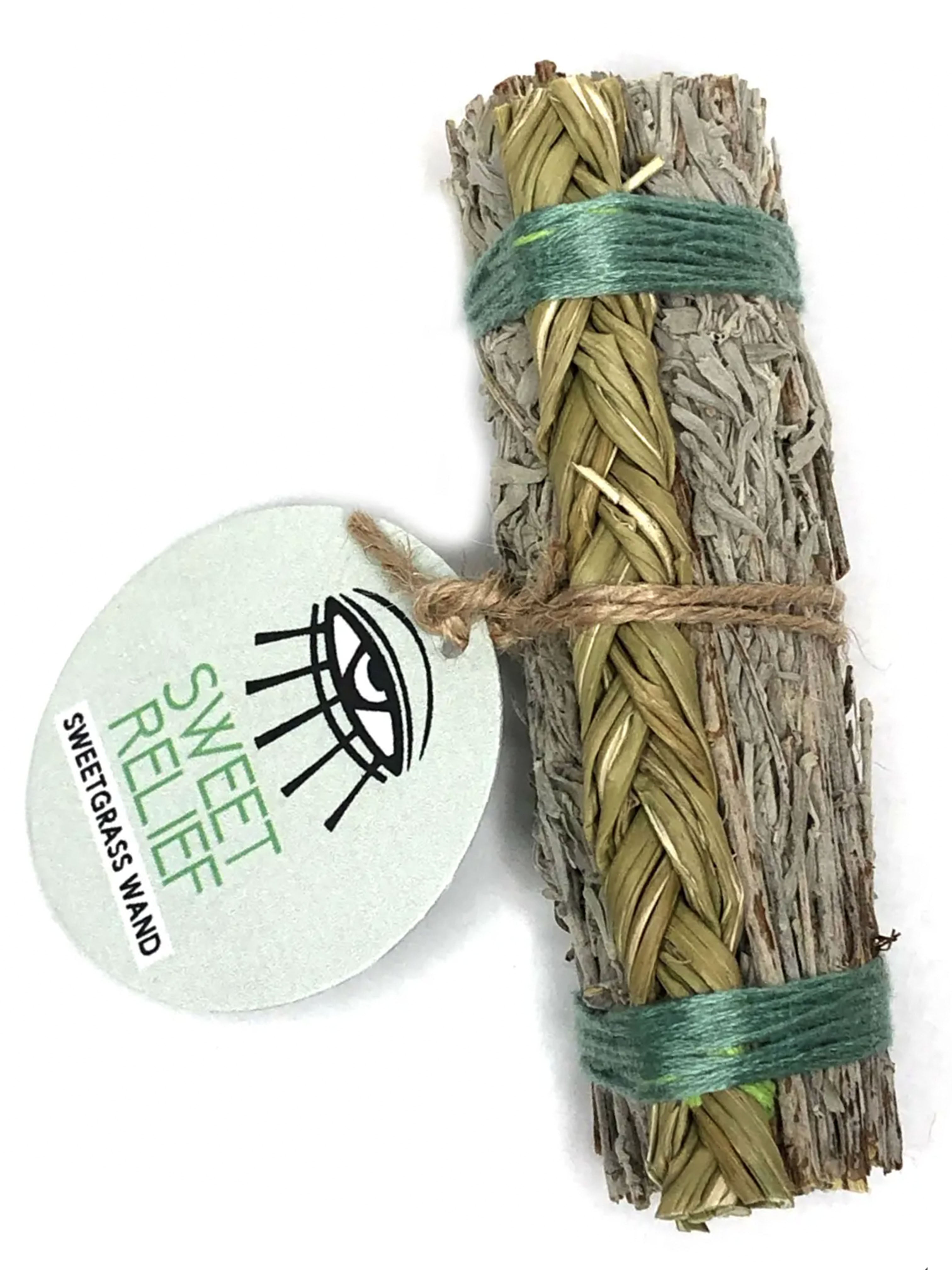 'SWEET RELIEF' Ritual Wand - (Blue Sage + Sweetgrass)
