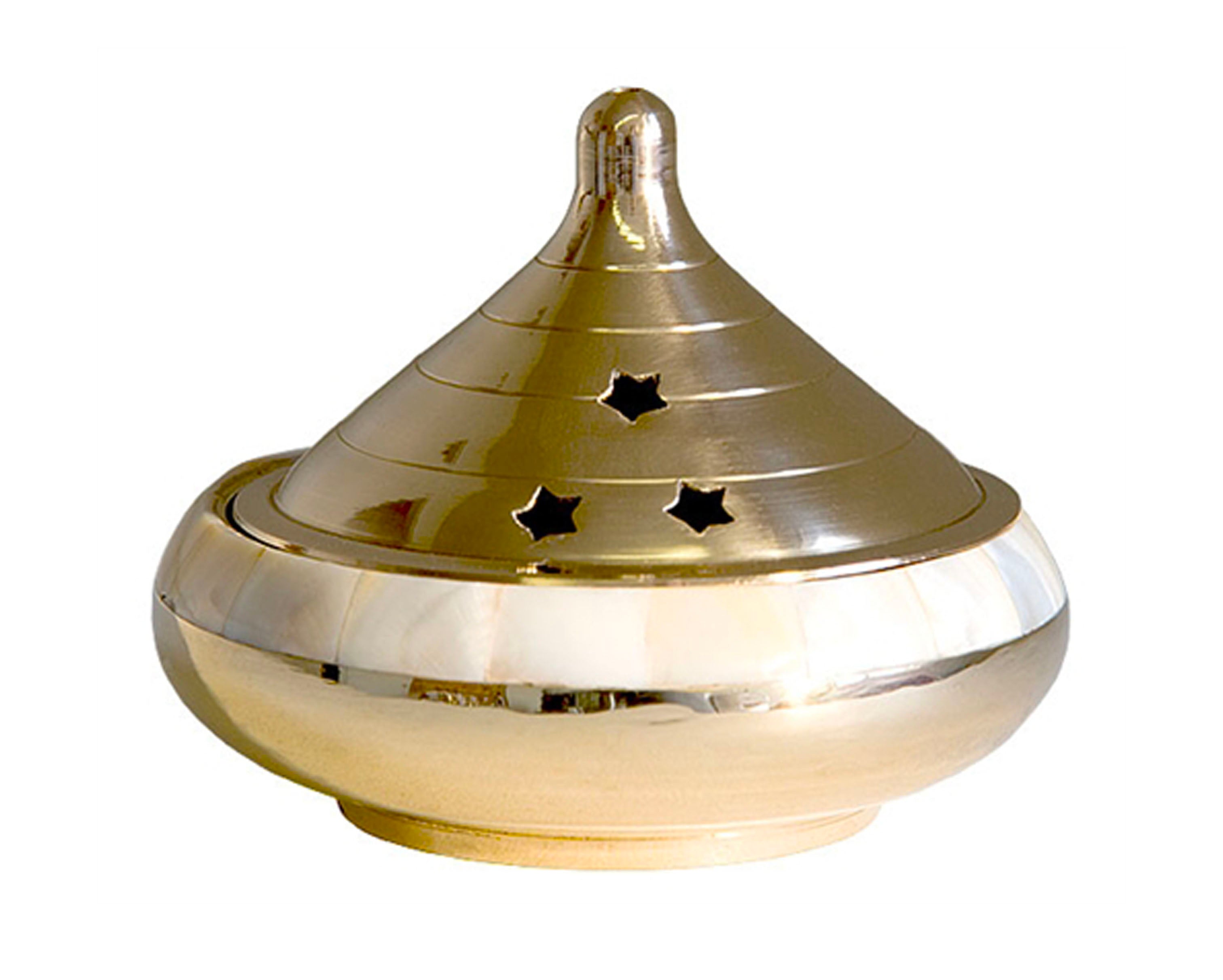 Brass Mother of Pearl Incense Burner